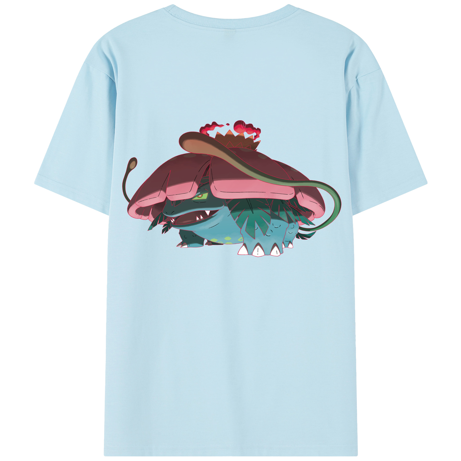 （画像用） ポケットモンスター Pokémon 綿100％半袖Tシャツ（背面プリント）